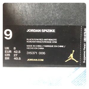 Jordan Spizike Rouge Gym(Red)